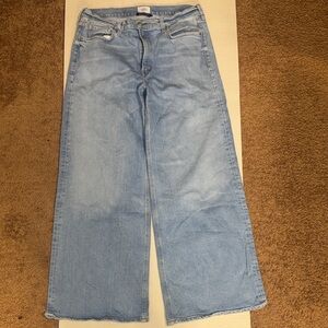 Citizens Of Humanity Light Blue Wide-Leg Jeans